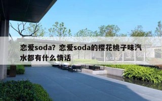 戀愛soda？戀愛soda的櫻花桃子味汽水都有什么情話