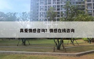 真愛情感咨詢？情感在線咨詢