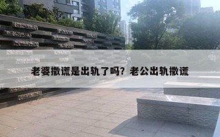 老婆撒謊是出軌了嗎？老公出軌撒謊