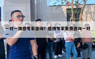 一對一情感專家咨詢？感情專家免費咨詢一對一