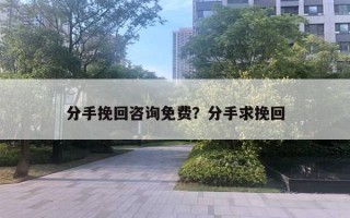 分手挽回咨詢免費(fèi)？分手求挽回