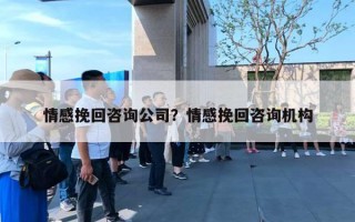 情感挽回咨詢公司？情感挽回咨詢機構(gòu)