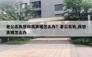 老公出軌想和我離婚怎么辦？老公出軌,我想離婚怎么辦