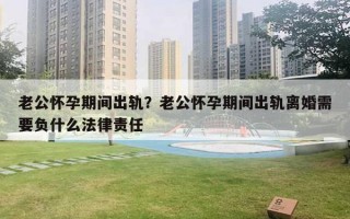 老公懷孕期間出軌？老公懷孕期間出軌離婚需要負(fù)什么法律責(zé)任