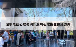 深圳電話心理咨詢？深圳心理醫(yī)生在線咨詢