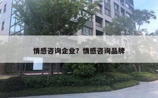 情感咨詢企業(yè)？情感咨詢品牌