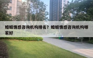 婚姻情感咨詢機構(gòu)排名？婚姻情感咨詢機構(gòu)哪家好