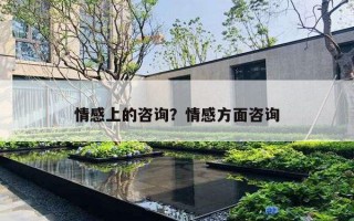 情感上的咨詢？情感方面咨詢