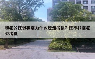 和老公性很和諧為什么還是出軌？性不和諧老公出軌