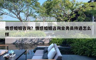 情感婚姻咨詢？情感婚姻咨詢業(yè)務員待遇怎么樣