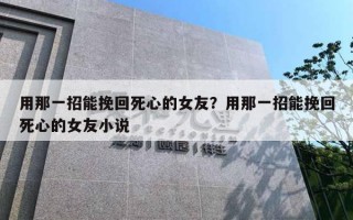 用那一招能挽回死心的女友？用那一招能挽回死心的女友小說